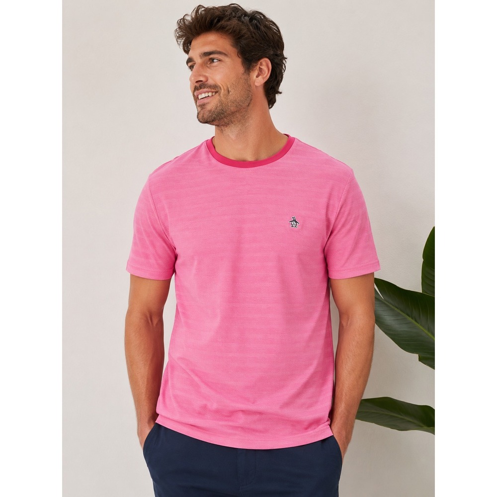 Original‎ Penguin T-shirt Men's XS Pink Striped Tee